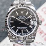 NS Factory Rolex Datejust 31mm On Sale - Black Face Swiss 2824 Automatic Watch